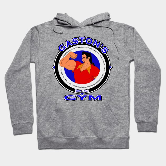 Gaston's Gym Hoodie by PrinceHans Designs